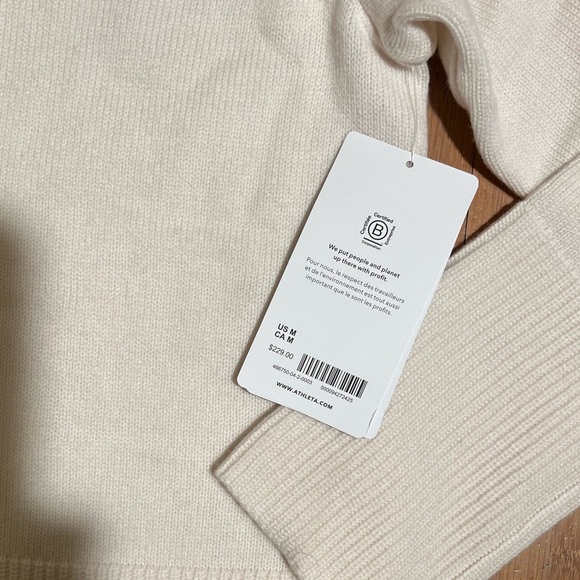 🎁NWT Athleta Alpine Turtleneck Sweater Size M - Picture 4 of 14
